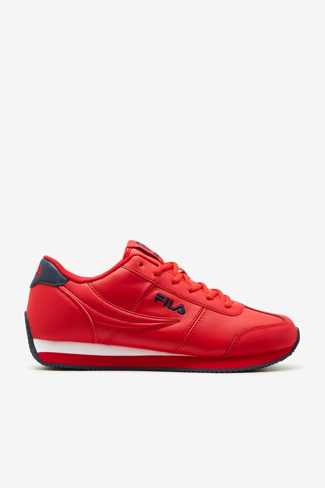 Fila Province Red Sneakers Mens - NZ 68597-MWDZ